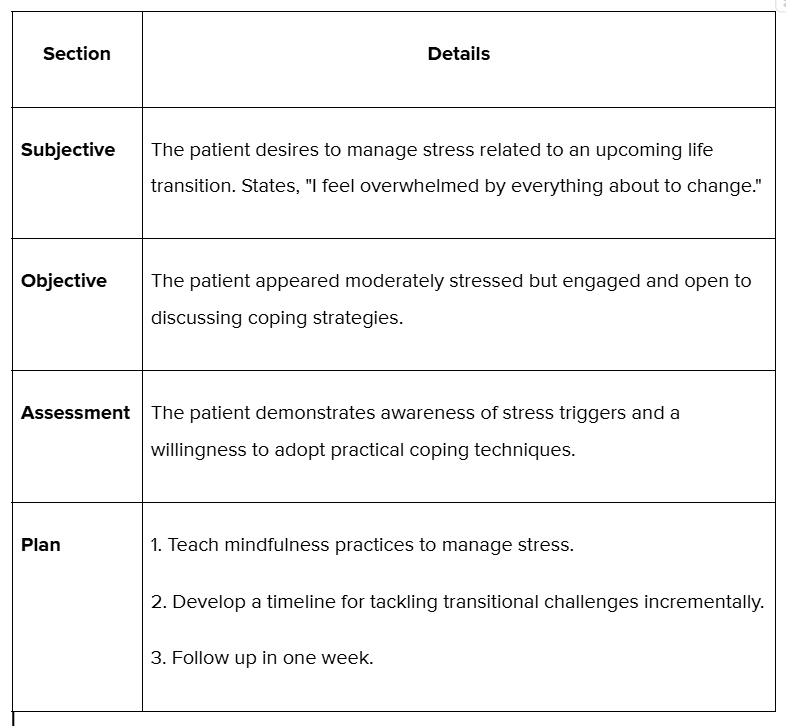 SOAP Note Templates for Mental Health Counseling: Examples and Tips