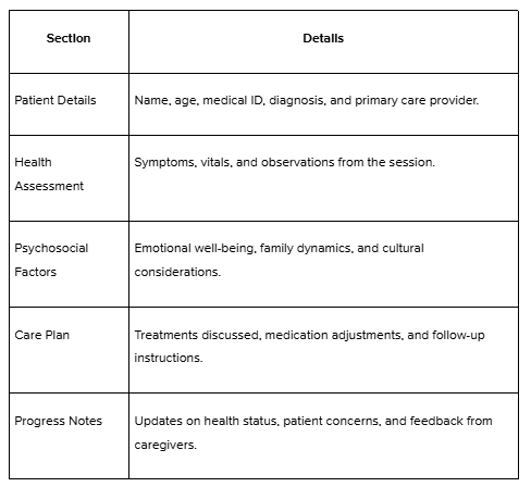 Social Work Case Notes Template and Examples