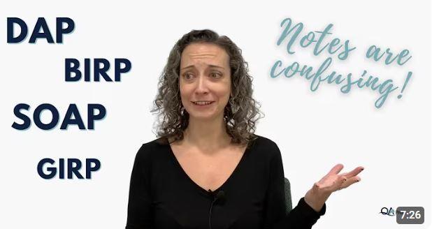 Comparing Types of Clinical Notes: SOAP, BIRP, DAP, and More