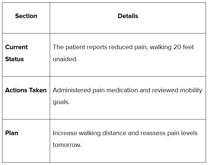 Examples and Guide on Writing Daily Progress Note Templates