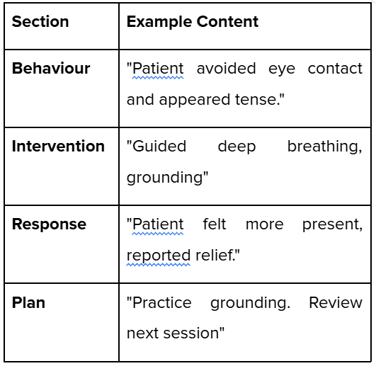 How to Write BIRP Notes: Examples and Templates