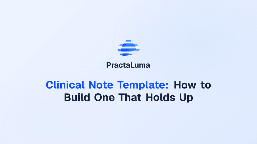 Clinical Note Template: How to Build One That Holds Up
