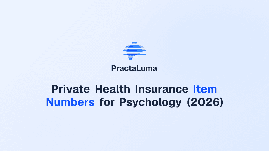 Private Health Insurance Item Numbers for Psychology (2026)