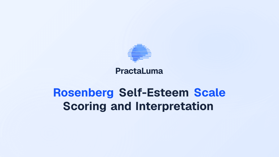 Rosenberg Self-Esteem Scale Scoring and Interpretation